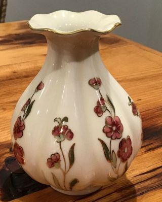 Antique Vintage _ Zsolnay Hungary Gorgeous Hand Painted Vase