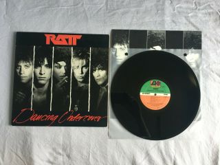 Ratt Dancing Undercover 1986 Vinyl Record Lp Atlantic Heavy Metal
