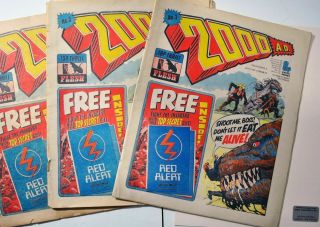 2000ad Prog 3 2nd Judge Dredd Appearance Rare Vintage 1977 Comic 1977