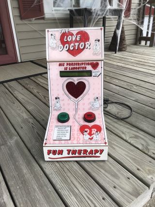 Vintage Coin Operated Table Top Bar Arcade Game The Love Doctor Not