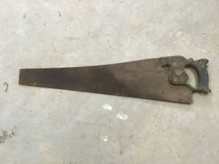 Antique Vintage Old Saw,  Spear And Jackson Badged - Man Cave.