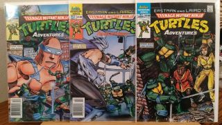 Teenage Mutant Ninja Turtles Adventures 1 2 3 (1988) Archie Comics/ Mini - Series