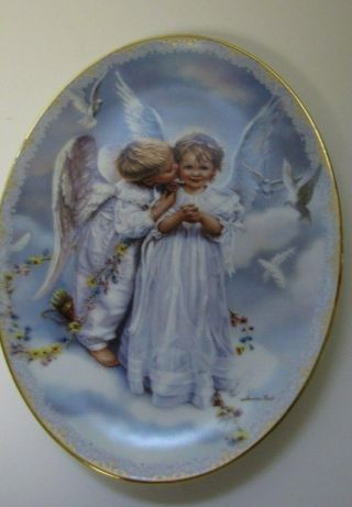 1999 Plate Angel Kisses By Sandra Kuck On Angel 