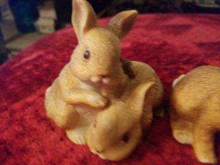 Homco Bunny Figurines 2