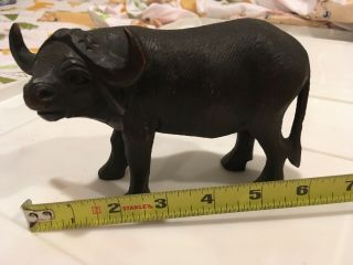 Wooden Carved Water Buffalo Wood African