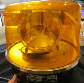 Vintage Tripp Lite Mark Xii Dj/party/rescue Yellow Dome Large 12 "
