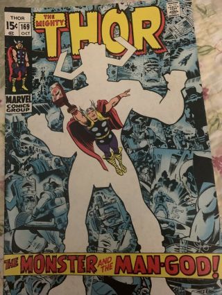 The Mighty Thor 169 Galactus Origin - Stan Lee/ Jack Kirby Marvel 1969