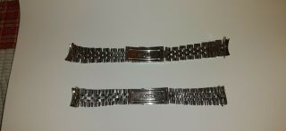 2 Tudor (by Rolex) 19mm Stainless Steel Bracelets Vintage
