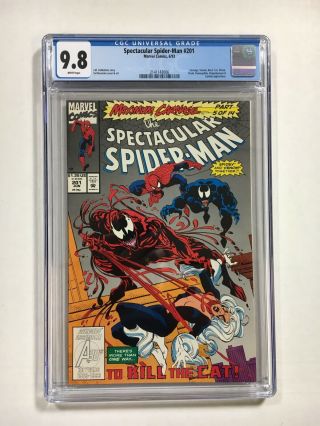 Spectacular Spiderman 201 Cgc 9.  8 Maximum Carnage 1993 Marvel Comic Venom