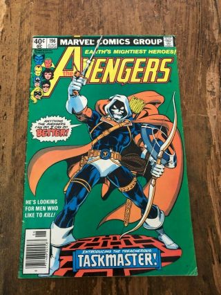 Avengers 196 Marvel Comics 1980 1st Full Appearance Of The Taskmaster Box A