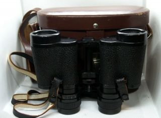 Vintage German Carl Zeiss Jena Deltrintem Q1 8x30 Binoculars