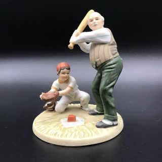 Vintage Gramps At The Plate Figurine By Norman Rockwell Exclusively For Goebel
