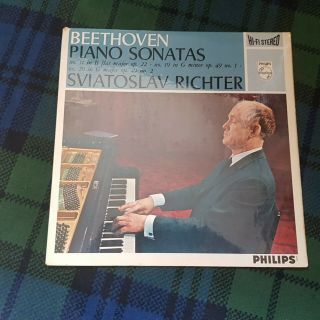 Beethoven Piano Sonatas Richter Rare Uk Press 1963 Hi Fi Stereo Lp,  Nm Sal 3456