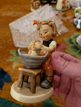 Hummel Figurine 319 Doll Bath 5 1/4 " Tmk 5