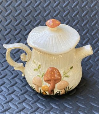 Arners 1970’s Vintage Mushroom Teapot Ceramic Tea Pot