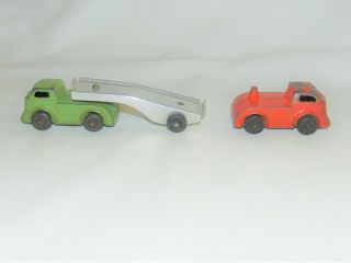 Group Of Vintage Metal Toy Vehicles,  Incl.  7 Barclay & 2 Matchbox,  Plus Pliers