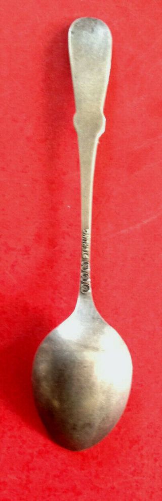 Vintage Souvenir Spoon Spokane Falls/Spokane Washington Embossed Sterling Silver 2