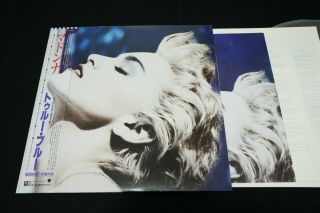 Madonna - True Blue - Japan Vinyl Lp Obi Poster P - 13310 Ex/ex