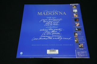 MADONNA - TRUE BLUE - JAPAN VINYL LP OBI POSTER P - 13310 EX/EX 3