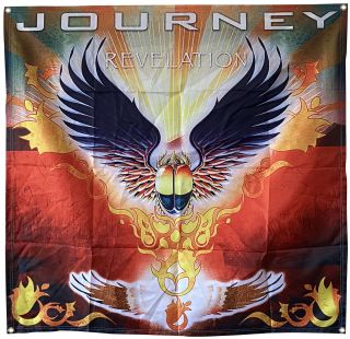 Journey Band Revelation Flag Fabric Art Poster 4x4 Ft Banner
