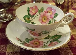 Stanley Wild Roses Wide Bowl Flowers Inside And Outside Stunning Teacup And.