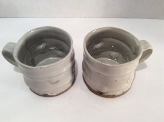 Set Of 2 Resort Stoneware " Life Sandals Style " Coffee/tea Mugs - 8 Oz