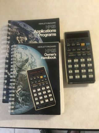 Hp - 25 Vintage Led Hewlett - Packard Scientific Calculator With Applications Book