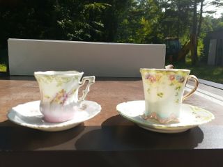 Vintage Weiman Porcelain Small Tea Cup And Saucer
