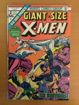 Giant - Size X - Men 2 Vf (1975,  Marvel) Gil Kane Cover/neal Adams Art