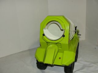 VIntage Mighty Tonka Lime Green Cement Mixer - 3