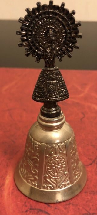 Vintage Brass Bell 4” Inch Tall Decorative Handle