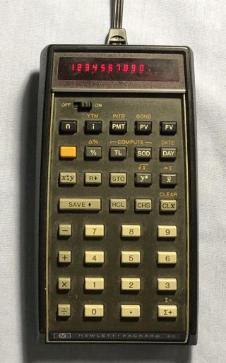 Vintage Hp - 80 Led Scientific Calculator W/ Case