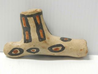 Vintage Antique Cochiti Pueblo Indian Clay Pottery Pipe Scarce Investment Grade