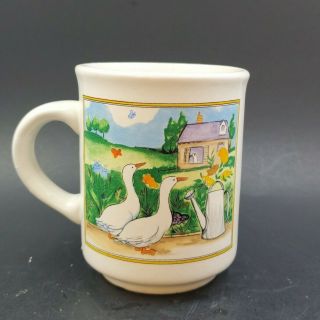 Lozapenco Chile Geese And Farm House Country Coffee Tea Mug Cup Euc