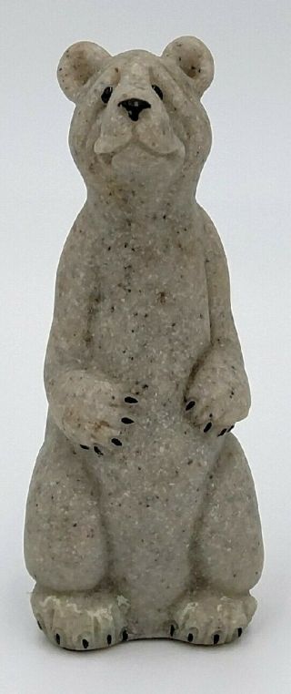 Vintage Quarry Critters Barney Bear Animal Figurine Second Nature Design 2000