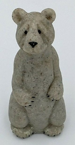 Vintage Quarry Critters Barney Bear Animal Figurine Second Nature Design 2000 2