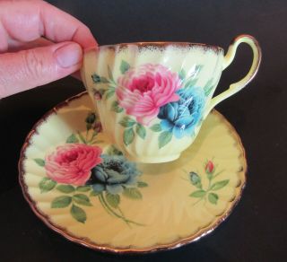 Vintage Eb Foley Bone China Teacup And Saucer - Made In England