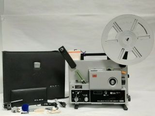 Vintage Elmo St - 1200d M 8 Magnetic Sound Movie Projector W/extras
