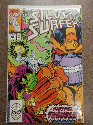 Silver Surfer 44 (dec 1990,  Marvel) Near / Very Fine