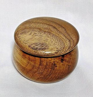 Handmade Vintage Wooden Small Trinket Box Made With Oregon Myrtle Wood