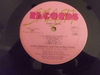 ELVIS COSTELLO & THE ATTRACTIONS ARMED FORCES LP All Inserts Sweeden Import 3