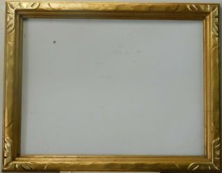 Vintage Carved Gold Leaf Frame Fits 15.  5 X 20.  5 Painting