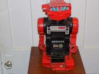 Vintage Rudy The Robot Plastic Battery Operated Toy By Remco