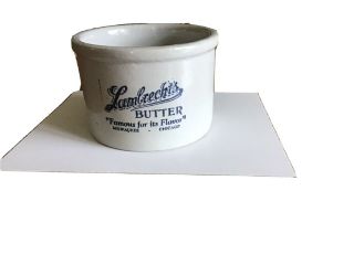 Old Lambrecht’s Butter Crock Famous For Its Flavor Milwaukee Chicago