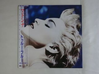 Madonna True Blue Sire P - 13310 Japan Poster Vinyl Lp Obi