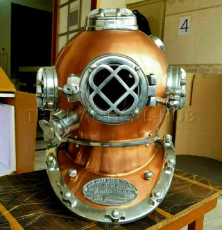 Vintage Diving Helmet Antique Scuba U.  S Navy Mark V Scuba Divers Helmet Gift