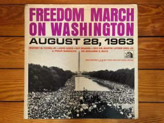 Freedom March On Washington 1963 20th Century Fox Tfm 3110 Jacket Vg Vinyl Vg,