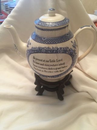 Antique Blue And White Tea Pot