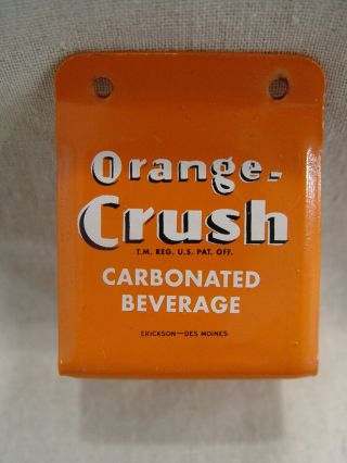 Vintage Orange Crush Soda Carbonated Beverage Advertising Bottle Opener