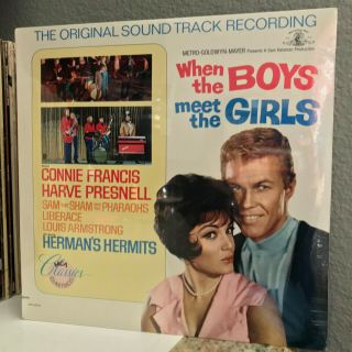 When The Boys Meet The Girls Movie Soundtrack - 12 " Vinyl Record Lp -